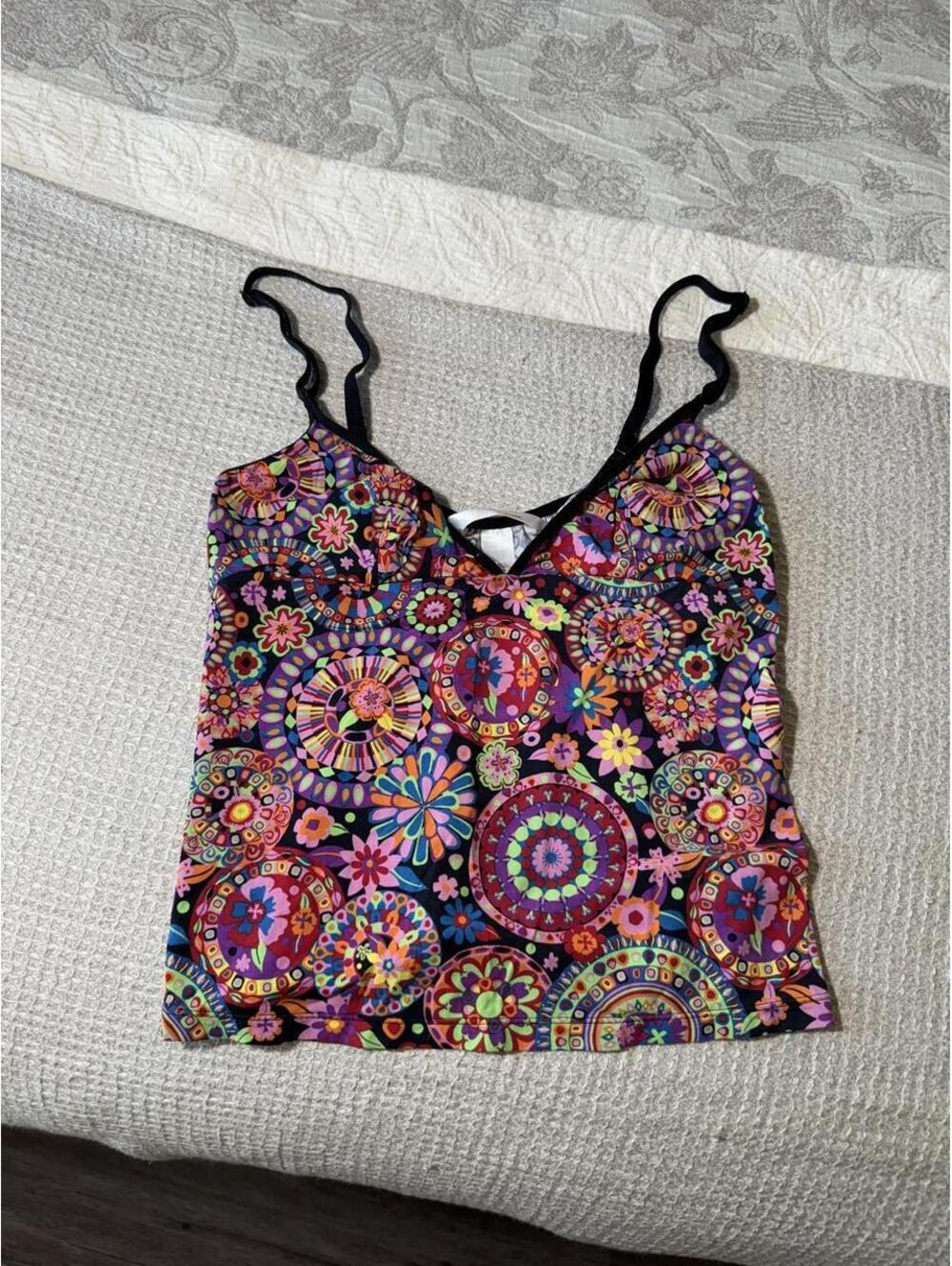 victoria secret pink multi-colored cami / tank top